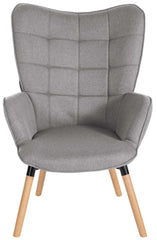 Sessel Garding Stoff - grau