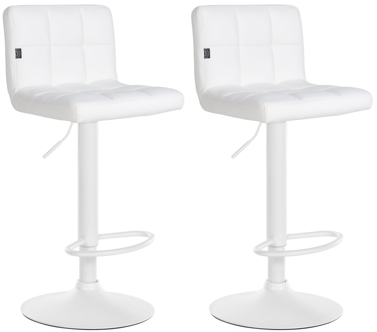 2er Set Barhocker Feni Kunstleder wei� - wei�