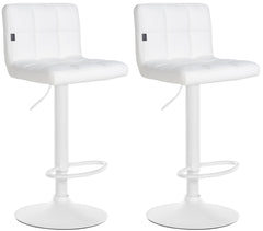 2er Set Barhocker Feni Kunstleder wei� - wei�