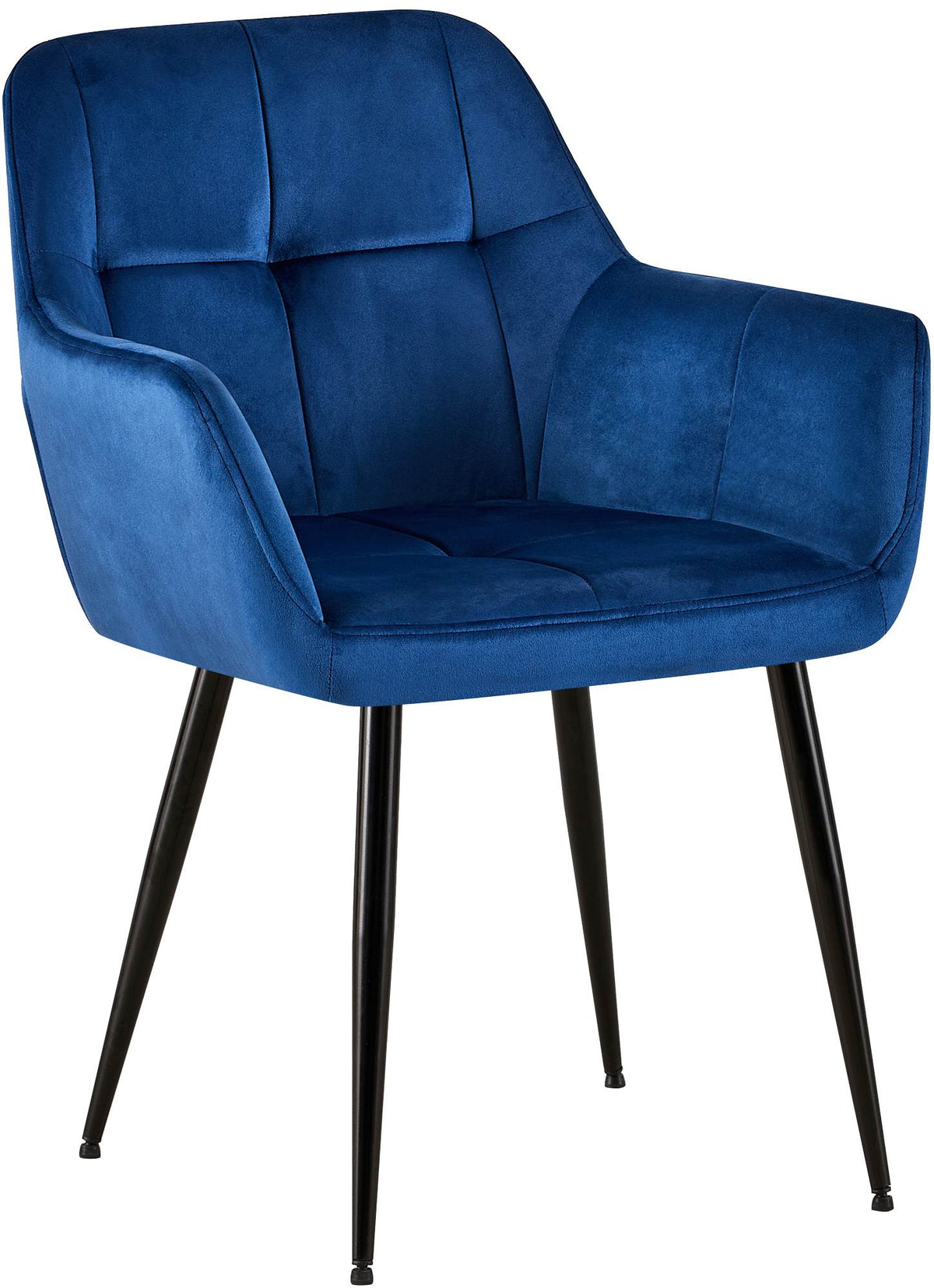 Besucherstuhl Emia Samt - blau
