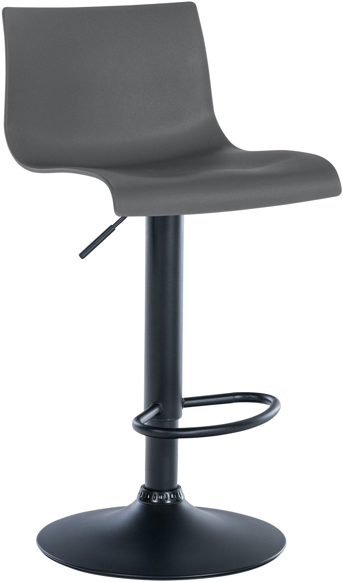 Barhocker Branford Kunststoff - grau