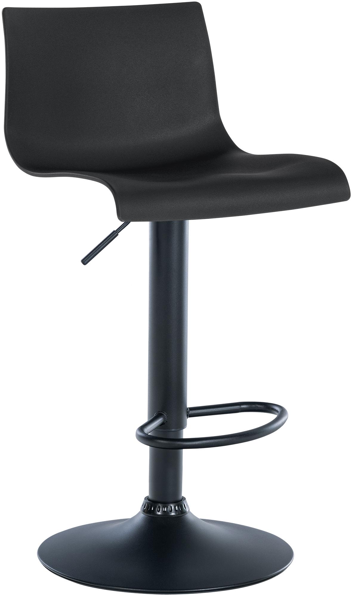 Barhocker Branford Kunststoff - schwarz
