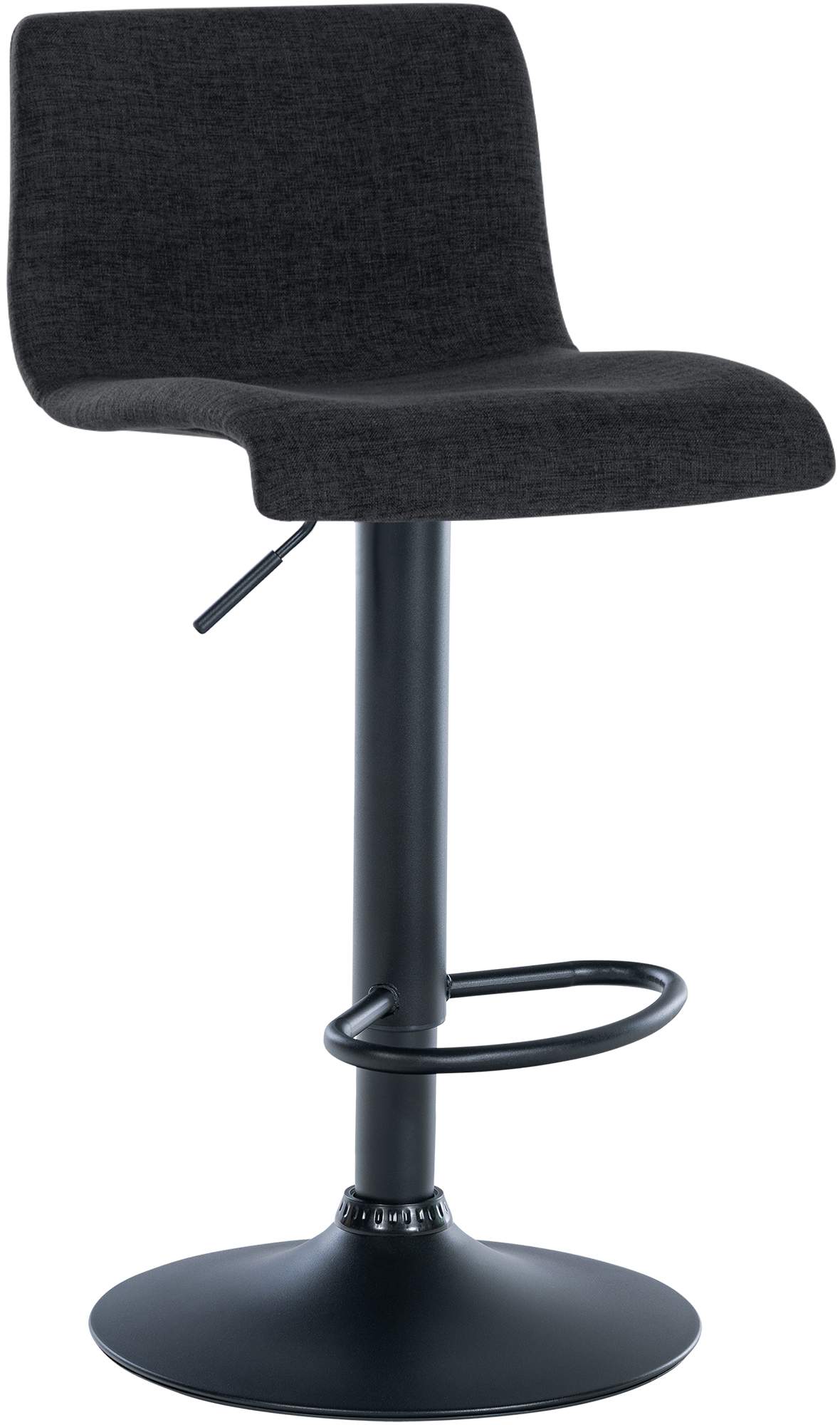 Barhocker Branford Stoff - schwarz