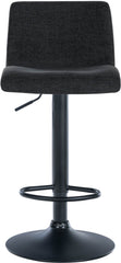 Barhocker Branford Stoff - schwarz