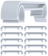 10er Set Verbinder f�r Kunststoffst�hle - grau