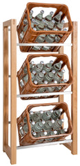 3er Getr�nkekistenst�nder Robin - eiche by Dropshipping-Europe – M�bel