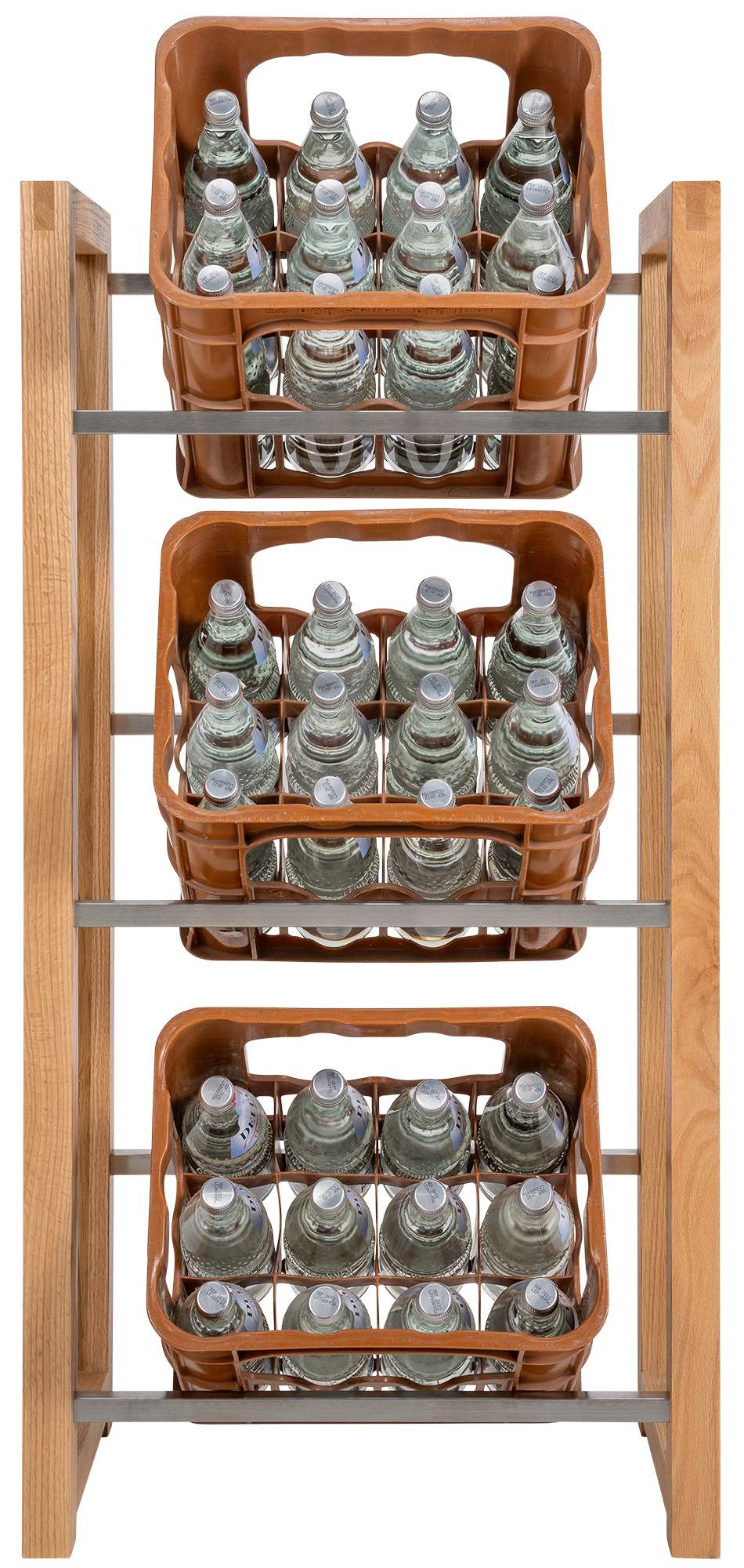 3er Getr�nkekistenst�nder Robin - eiche by Dropshipping-Europe – M�bel