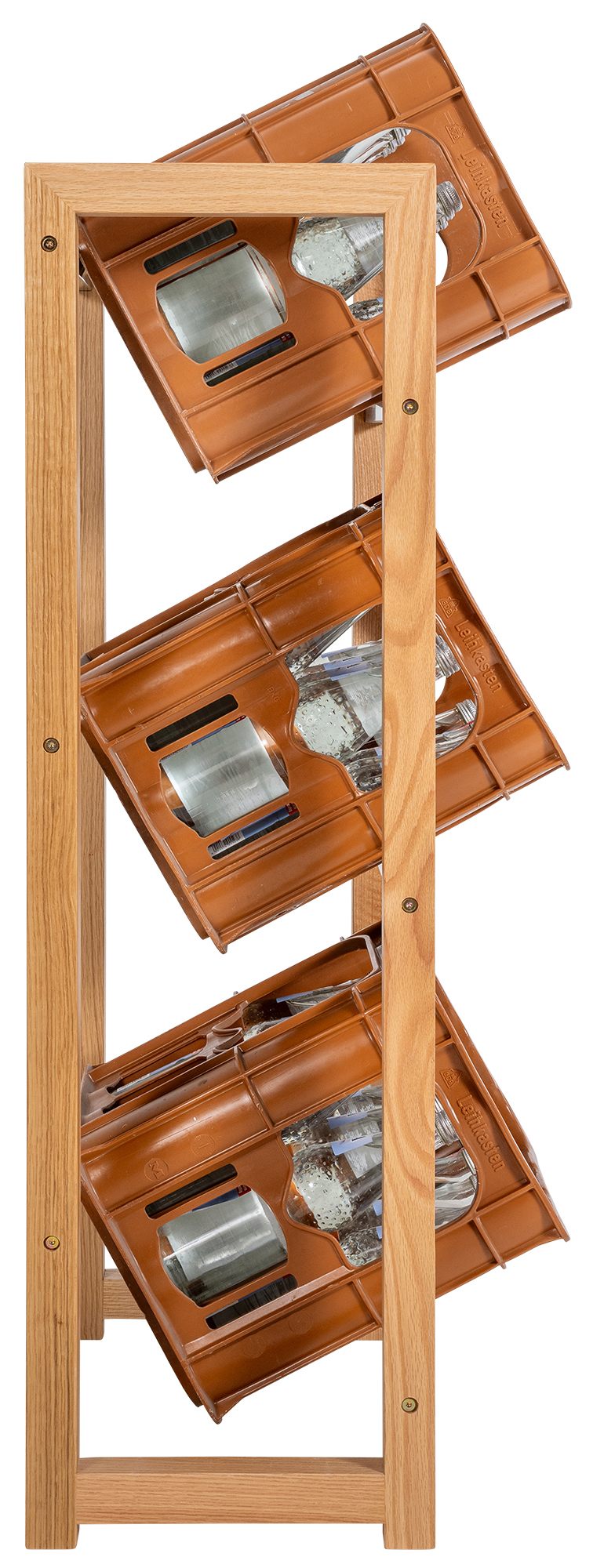 3er Getr�nkekistenst�nder Robin - eiche by Dropshipping-Europe – M�bel