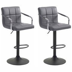 2er Set Barhocker Lucy V2 schwarz - grau