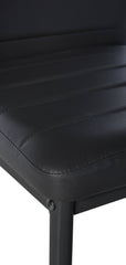 Esszimmerstuhl Mayfair Kunstleder - schwarz
