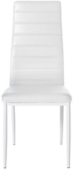 4er Set Esszimmerstühle Mayfair Kunstleder - weiß