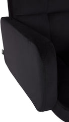 Barhocker Los Angeles Samt schwarz - schwarz