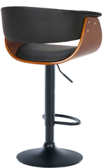 2er Set Barhocker Vestal Kunstleder - walnuss/schwarz