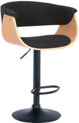 2er Set Barhocker Vestal Stoff - natura/schwarz