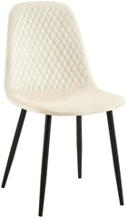 Stuhl Giverny Samt - creme