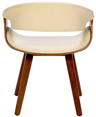 Esszimmerstuhl Foley Kunstleder - walnuss/creme