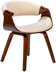 Esszimmerstuhl Foley Stoff - walnuss/creme