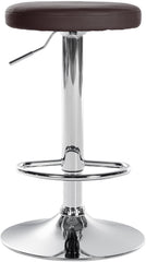 2er Set Barhocker Ponte Kunstleder chrom - braun