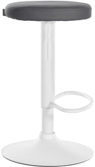 2er Set Barhocker Ponte Kunstleder wei� - grau