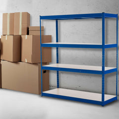 Schwerlastregal 160x60x180 cm - blau