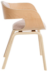 2er Set Stühle Kingston Stoff - natura/creme