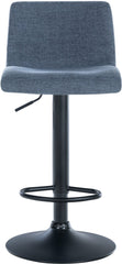 2er Set Barhocker Branford Stoff - blau