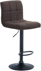 2er Set Barhocker Calma Stoff schwarz - braun