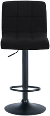 2er Set Barhocker Calma Stoff schwarz - schwarz