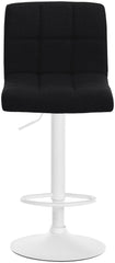 2er Set Barhocker Calma Stoff wei� - schwarz