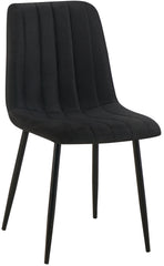 Stuhl Dijon Stoff - schwarz