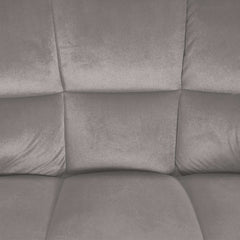 Barhocker Damaso B Samt - grau