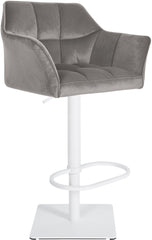 Barhocker Damaso W Samt - grau