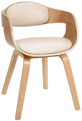 Besucherstuhl Kingston - natura/creme