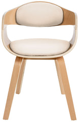 2er Set Stühle Kingston Kunstleder - natura/creme