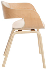 2er Set Stühle Kingston Kunstleder - natura/creme