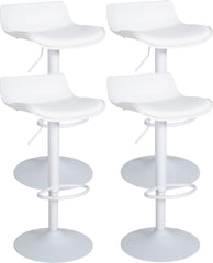 4er Set Barhocker Aveiro Kunstleder - wei�