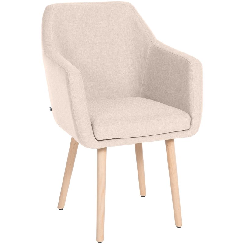 Besucherstuhl Utrecht Stoff natura - beige