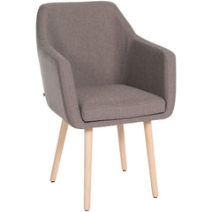Besucherstuhl Utrecht Stoff natura - taupe