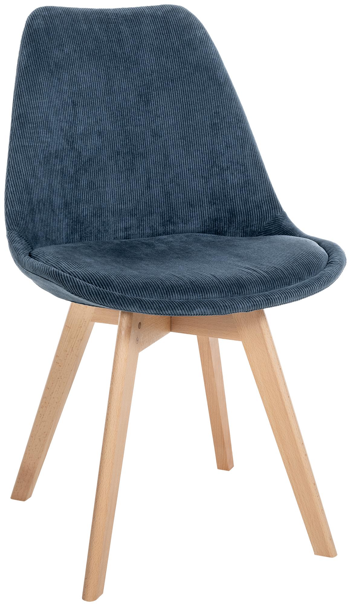 Stuhl Linares Cord - dunkelblau