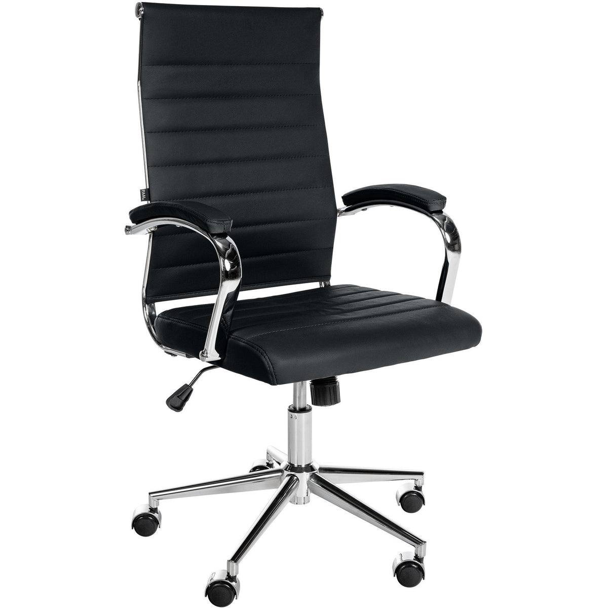 Bürostuhl Mollis Echtleder - schwarz