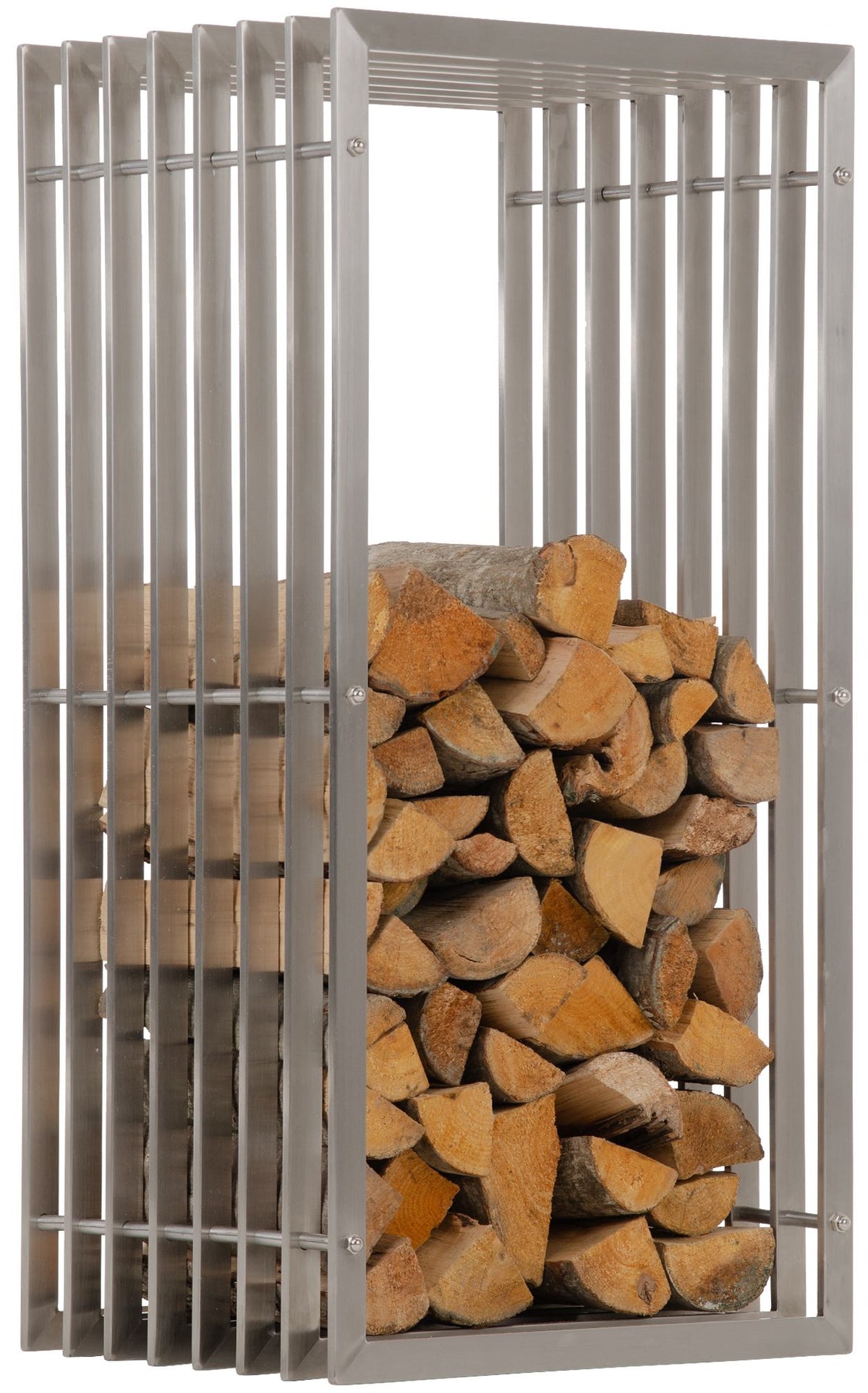 Kaminholzständer Irving 40x50x100 - edelstahl