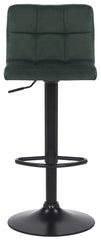 4er Set Barhocker Feni Samt - gr�n