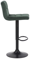 4er Set Barhocker Feni Samt - gr�n
