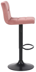 4er Set Barhocker Feni Samt - pink