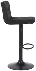 4er Set Barhocker Feni Samt - schwarz