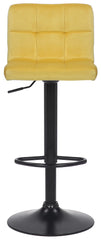 4er Set Barhocker Feni Samt - gelb