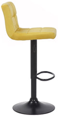 4er Set Barhocker Feni Samt - gelb