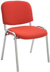 Besucherstuhl Ken C Stoff - rot
