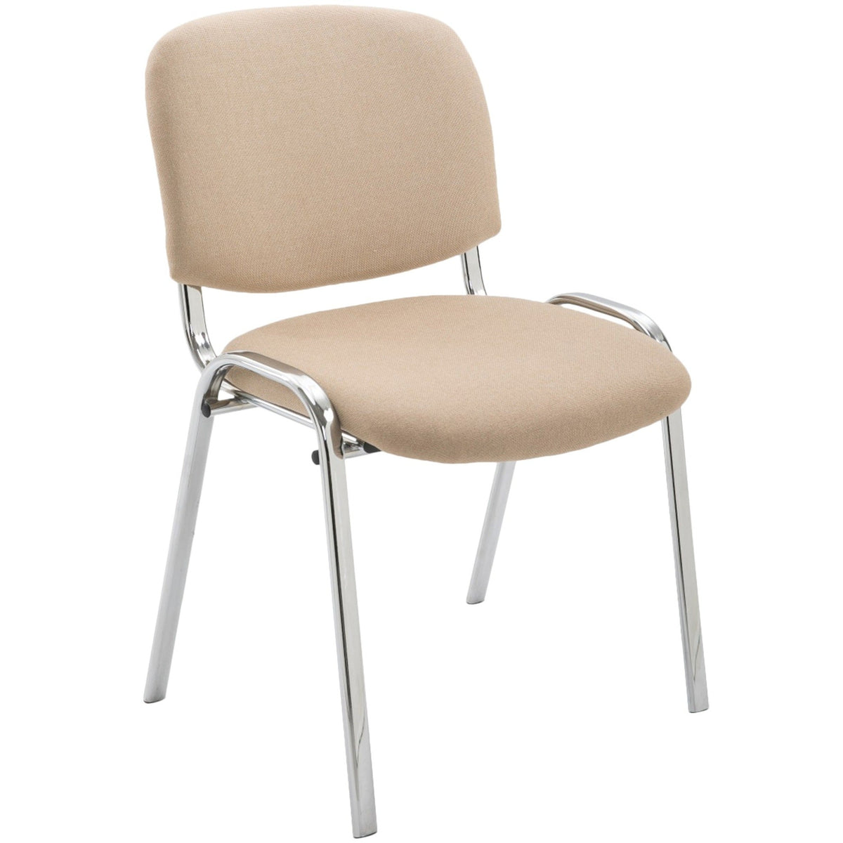 Besucherstuhl Ken C Stoff - creme
