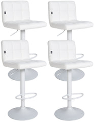 4er Set Barhocker Feni Kunstleder wei� - wei�